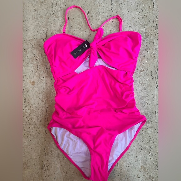 Tempt Me Women Sexy Cutout One Piece Swimsuit Halter/Strapless Tummy Control XL - Picture 2 of 7